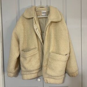 I AM GIA oversized teddy jacket